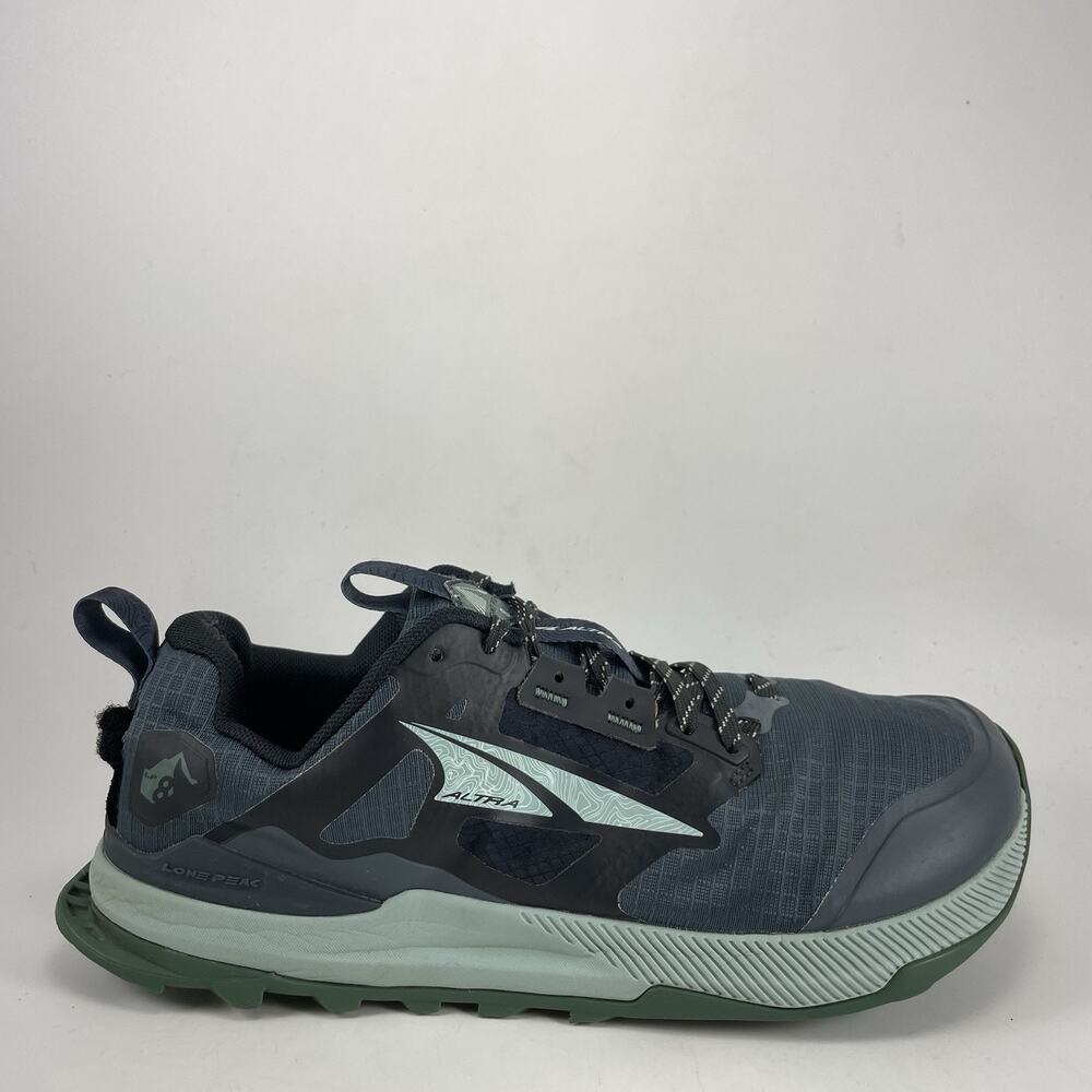 Altra Lone Peak 8 Trail Running Shoes Womens Size 8.5 Blue Mineral Blue Low Top